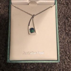 Australian opal necklace